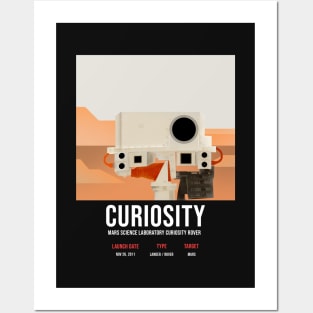 Curiosity Rover - Mars Posters and Art